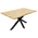 Tραπέζι Gilman Pakoworld mdf Sonoma-Μαύρο 150x90x75εκ