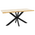 Tραπέζι Gilman Pakoworld mdf Sonoma-Μαύρο 150x90x75εκ