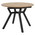 Tραπέζι Frances Pakoworld Επεκτεινόμενο mdf Sonoma-Μαύρο 100-140x100x75εκ