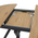 Tραπέζι Frances Pakoworld Επεκτεινόμενο mdf Sonoma-Μαύρο 100-140x100x75εκ
