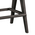 Σκαμπό bar Winslow Pakoworld Ξύλο Rubberwood Μαύρο-pvc Rattan Φυσικό-Ύφασμα Γκρι 44.5x46x98εκ