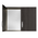 Πατάρι Ντουλάπας Zelia Pakoworld Δίφυλλο Wenge eo 79x42x60εκ