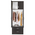 Ντουλάπα Δίφυλλη και Πατάρι Zelia Pakoworld Wenge 79x42x240εκ.