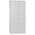 Ντουλάπα Δίφυλλη και Πατάρι Zelia Pakoworld Λευκό 79x42x240εκ.