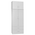 Ντουλάπα Δίφυλλη και Πατάρι Zelia Pakoworld Λευκό 79x42x240εκ.