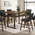 Τραπέζι Μπαρ Tenor Pakoworld Φυσικό Ξύλο Rubberwood-μdf Καρυδί 150x90x91.5εκ