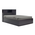 Κρεβάτι Μονό Olympus Pakoworld σε Χρώμα Wenge 120x200εκ