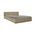 Κρεβάτι Ημίδιπλο Nalos Pakoworld με Συρτάρι Castillo-oak 140x200εκ