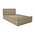 Κρεβάτι Μονό Nalos Pakoworld με Συρτάρι Castillo-oak 100x200εκ