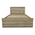 Κρεβάτι Μονό Nalos Pakoworld με Συρτάρι Castillo-oak 100x200εκ