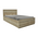 Κρεβάτι Μονό Nalos Pakoworld με Συρτάρι Castillo-oak 100x200εκ