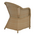 Πολυθρόνα Κήπου Hadrian Pakoworld Rattan Καφέ- Textilene Μπεζ 57x70x85εκ