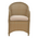 Πολυθρόνα Κήπου Hadrian Pakoworld Rattan Καφέ- Textilene Μπεζ 57x70x85εκ