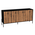 Μπουφές Twely Pakoworld Μελαμίνης Καρυδί-Μαύρο 160x40,5x79εκ