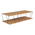 Τραπέζι Σαλονιού Tars Pakoworld Sonoma-Μαύρο 120x50x30εκ