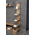 Βιβλιοθήκη Mini Tars Pakoworld  Sonoma-Μαύρο 50x22x150εκ