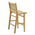 Σκαμπό Μπαρ Julien Pakoworld Rubberwood Φυσικό-Έδρα Φυσικό Σχοινί 45x46x95εκ