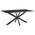 Τραπέζι Bethan Pakoworld Sintered Stone Γκρι Cement-Μαύρο 180x90x75εκ