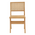 Καρέκλα Brenin Pakoworld Φυσικό Rubberwood 45x56x82εκ