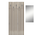 Έπιπλο Εισόδου Arika Pakoworld Λευκό-Sonoma 100x37x199.5εκ