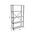 Βιβλιοθήκη Tikilmo Pakoworld oak Μελαμίνης-Μαύρο Μέταλλο 88x34x180εκ