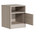 Κομοδίνο Foly Pakoworld με ένα Ντουλάπι Γκρι oak 40x40x50εκ