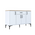 Μπουφές Ubron Pakoworld Λευκό-Καρυδί Μελαμίνης 120x40x78.6εκ