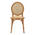 Καρέκλα Camil Pakoworld Φυσικό Ξύλο Οξιάς-Φυσικό Rattan 45x50x94εκ