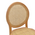Καρέκλα Camil Pakoworld Φυσικό Ξύλο Οξιάς-Φυσικό Rattan 45x50x94εκ