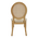 Καρέκλα Canco Pakoworld Φυσικό Rubberwood-Φυσικό Rattan 50x55x98εκ