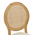 Καρέκλα Canco Pakoworld Φυσικό Rubberwood-Φυσικό Rattan 50x55x98εκ