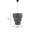 Φωτιστικό Οροφής Μονόφωτο Populy Inart ε27 Καφέ Paper Rope Φ44x186εκ