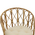 Πολυθρόνα Rostan Inart Φυσικό Rattan με Μαξιλάρι 60x46x80εκ