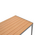 Τραπέζι Nares Pakoworld Αλουμίνιο Ανθρακί-Plywood Φυσικό 140x80x72.5εκ