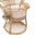 Πολυθρόνα Dorothy Inart με Μπεζ Μαξιλάρι-Φυσικό Rattan 115x57x150εκ