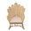 Πολυθρόνα Fragia Inart με Μπεζ Μαξιλάρι-Φυσικό Rattan 103x90x120εκ