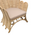 Πολυθρόνα Fragia Inart με Μπεζ Μαξιλάρι-Φυσικό Rattan 103x90x120εκ