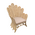 Πολυθρόνα Fragia Inart με Μπεζ Μαξιλάρι-Φυσικό Rattan 103x90x120εκ