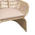 Πολυθρόνα Jake Inart με Μπεζ Μαξιλάρι-Φυσικό Rattan 110x82x145εκ