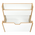 Ραφιέρα Crane Pakoworld Φυσικό-Λευκό mdf 57x34x55εκ