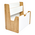 Ραφιέρα Crane Pakoworld Φυσικό-Λευκό mdf 57x34x55εκ