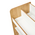 Ραφιέρα Seagull Pakoworld Φυσικό-Λευκό mdf 57x34x70εκ