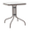 Tραπεζαρία Obbi-Watson Pakoworld σετ 3τεμ Καφέ Μέταλλο-pe Rattan 60x60x70εκ