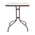 Tραπεζαρία Obbi-Watson Pakoworld σετ 3τεμ Καφέ Μέταλλο-pe Rattan 60x60x70εκ