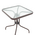 Tραπεζαρία Obbi-Watson Pakoworld σετ 3τεμ Καφέ Μέταλλο-pe Rattan 60x60x70εκ