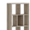 Βιβλιοθήκη Dividre Pakoworld Sonoma oak Μελαμίνης 80x30x181εκ