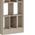Βιβλιοθήκη Dividre Pakoworld Sonoma oak Μελαμίνης 80x30x181εκ