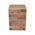 Βοηθητικό Τραπέζι Werzy Inart Φυσικό Μασίφ Ξύλο Teak 35x35x49εκ