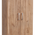 Ντουλάπα Jonar Pakoworld Δίφυλλη oak Μελαμίνης 60x42x180εκ