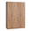 Ντουλάπα Ρούχων Τετράφυλλη Jonar i Pakoworld Χρώμα oak 120x42x180εκ